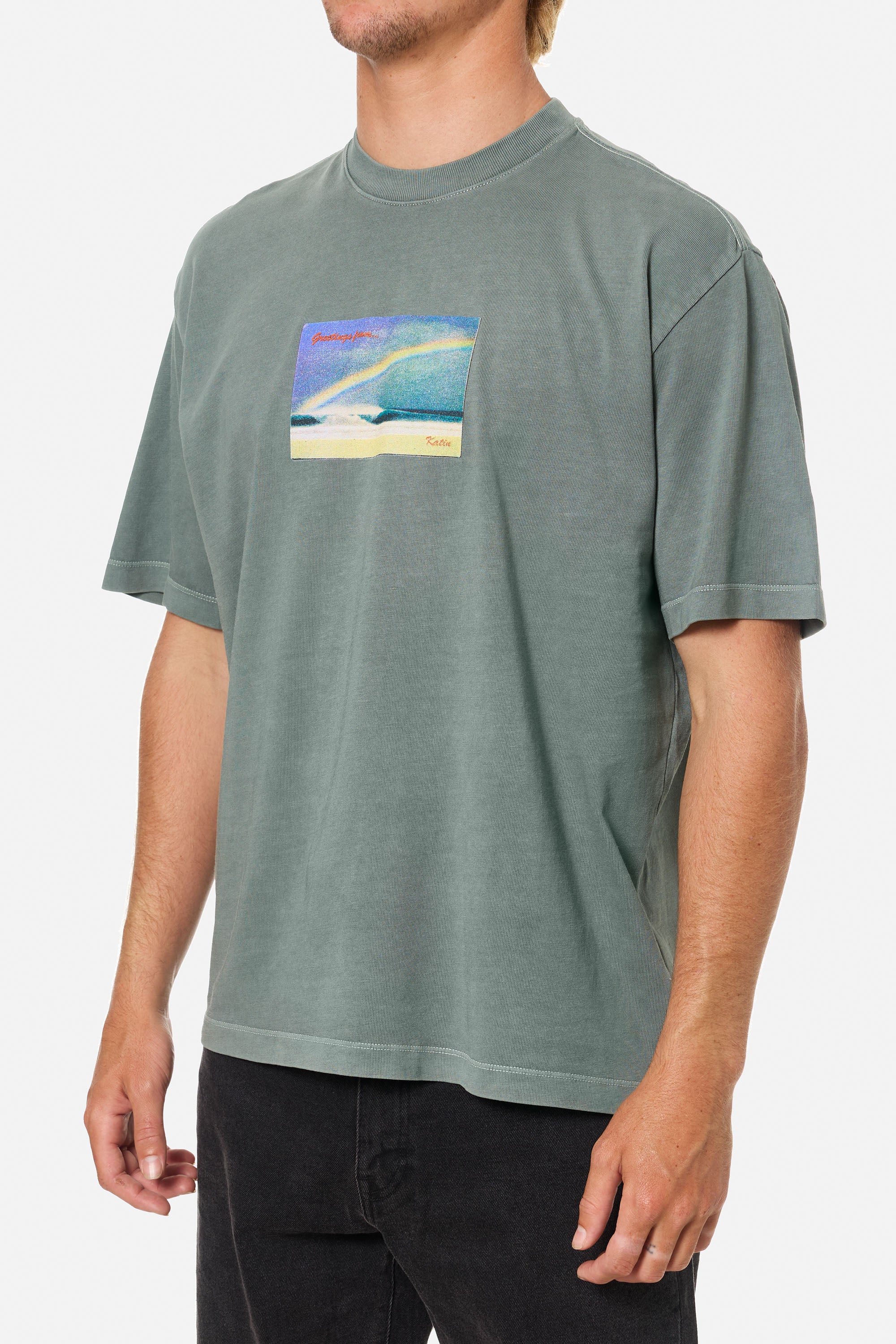 GREETINGS BOX FIT TEE - Image 3