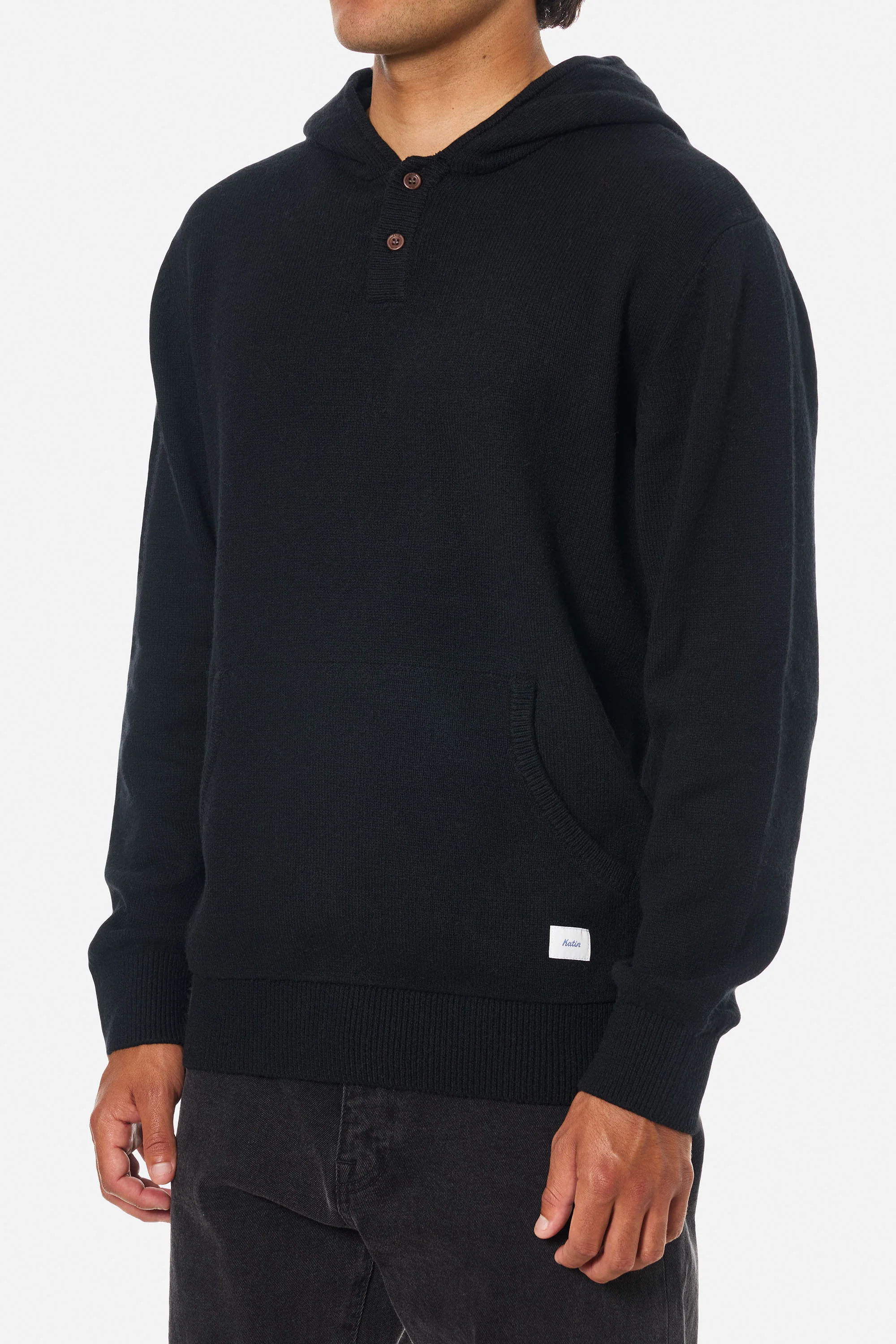 HAYES HOODED HENLEY SWEATER - Image 3